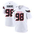 Friene H.Texans #98 Sheldon Rankins Player White Home Game Stitched Jerseys