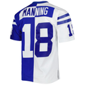 Friene I.Colts #18 Peyton Manning Mitchell & Ness RoyalWhite 1998 Split Legacy Replica Puhic Stitched Jerseys