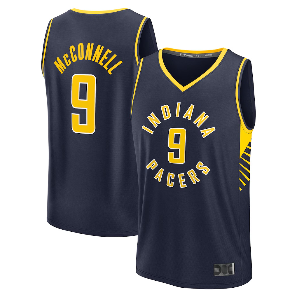Friene I.Pacers #9 T.J. McConnell  Navy Fast Break Replica Player Jerseys - Icon Edition