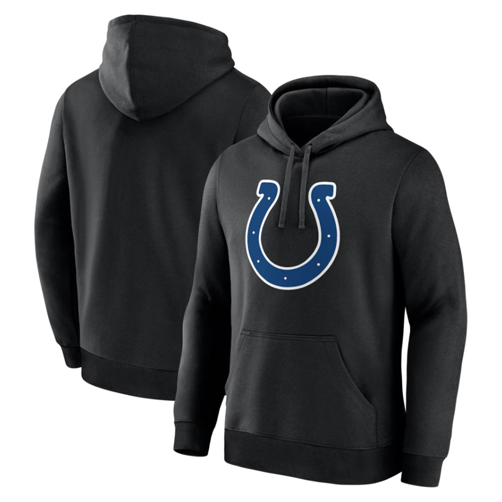 Friene IN.Colts Black Logo Pullover Hoodie Limited Blank Player Stitched Jerseys