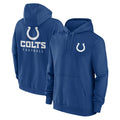 Friene IN.Colts Blue Sideline Club Fleece Long Sleeve Hoodie Limited Blank Player Stitched Jerseys