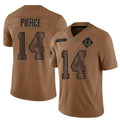 Friene IN.Colts #14 Alec Pierce Player Brown Salute To Service Limited Stitched Jerseys