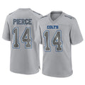 Friene IN.Colts #14 Alec Pierce Player Gray Atmosphere Fashion Home Game Stitched Jerseys