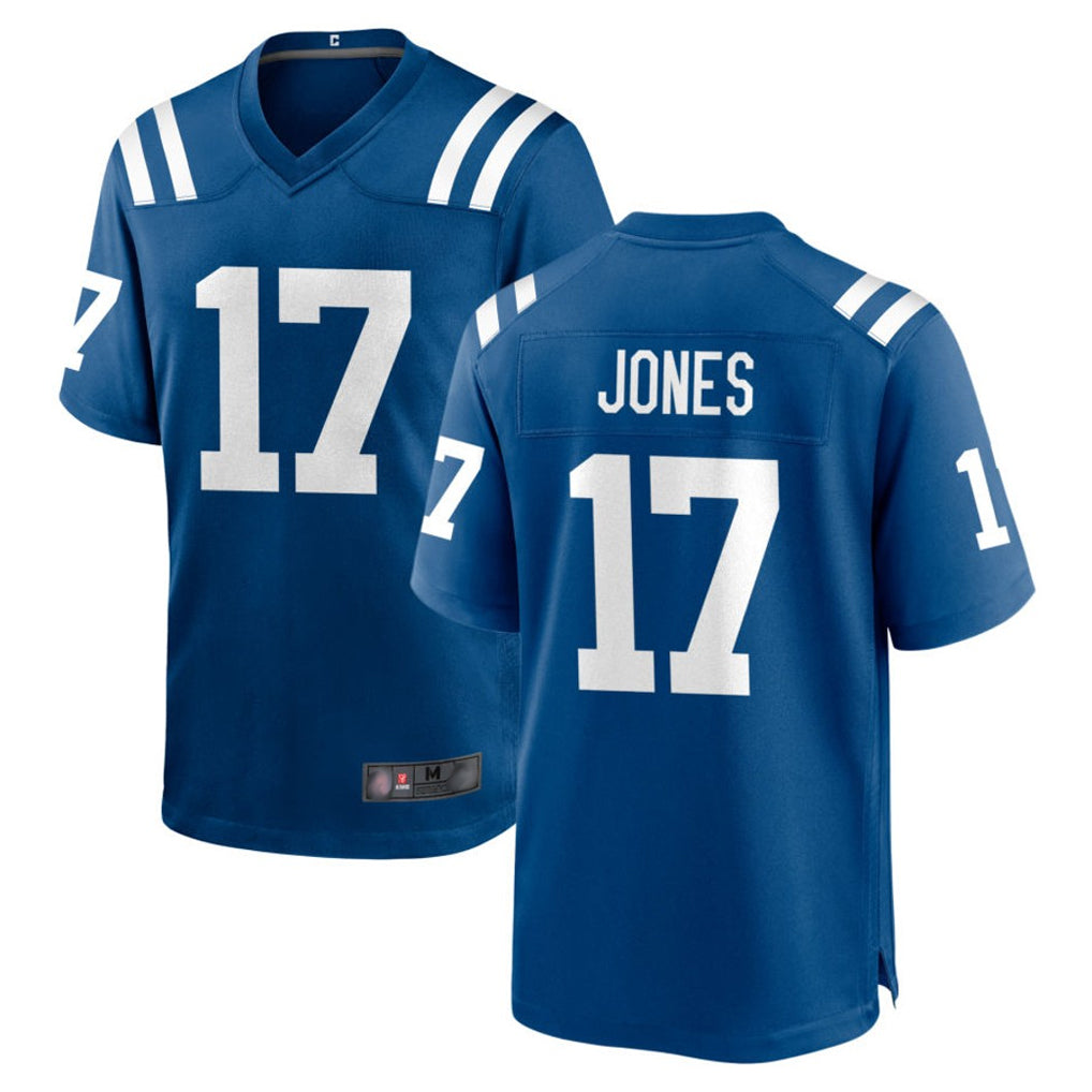 Friene IN.Colts #17 Daniel Jones Player Royal Home Game Stitched Jerseys