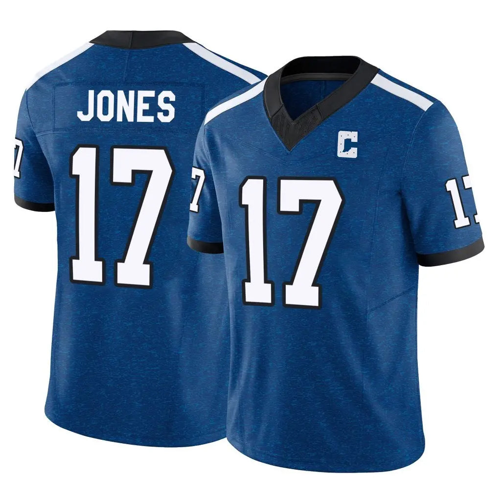 Friene IN.Colts #17 Daniel Jones Player Royal Limited Indiana Nights Alternate Vapor F.U.S.E. Home Game Stitched Jerseys