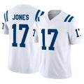 Friene IN.Colts #17 Daniel Jones Player White Limited Vapor F.U.S.E. Home Game Stitched Jerseys