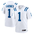Friene IN.Colts #1 Sauce Gardner Player White Home Game Stitched Jerseys