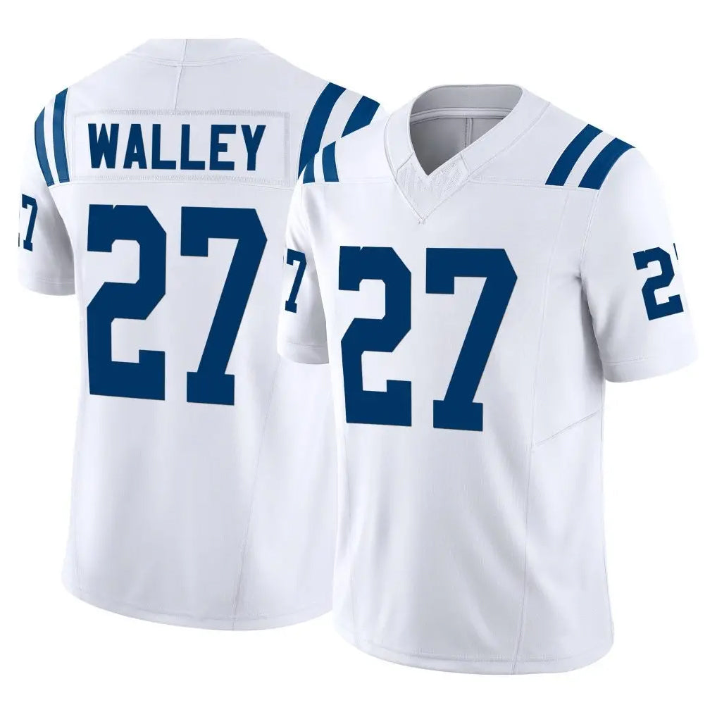 Friene IN.Colts #27 Justin Walley Player White Limited Vapor F.U.S.E. Home Game Stitched Jerseys