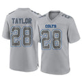 Friene IN.Colts #28 Jonathan Taylor Player Gray Atmosphere Fashion Home Game Stitched Jerseys