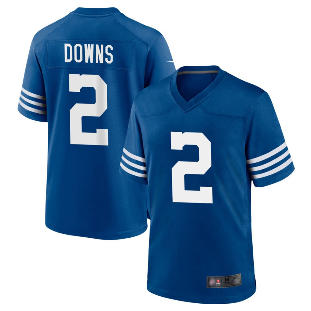 Friene IN.Colts #2 Josh Downs Bynum Player Royal Limited Home Game Stitched Jerseys