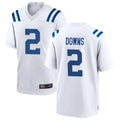 Friene IN.Colts #2 Josh Downs Player White Home Game Stitched Jerseys