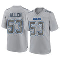 Friene IN.Colts #53 CJ Allen Player Gray Atmosphere Fashion Home Game Stitched Jerseys
