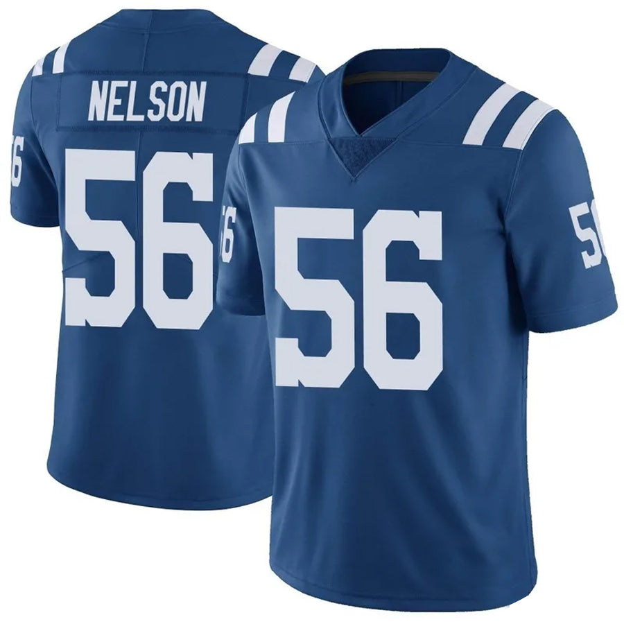 Friene IN.Colts #56 Quenton Nelson Player Blue Limited Game Stitched Jerseys