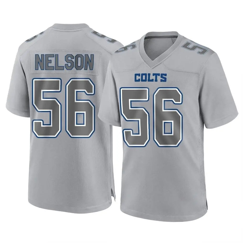 Friene IN.Colts #56 Quenton Nelson Player Gray Atmosphere Fashion Home Game Stitched Jerseys