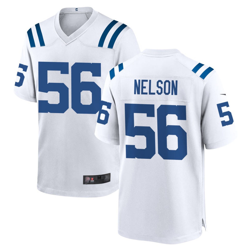 Friene IN.Colts #56 Quenton Nelson Player White Home Game Stitched Jerseys