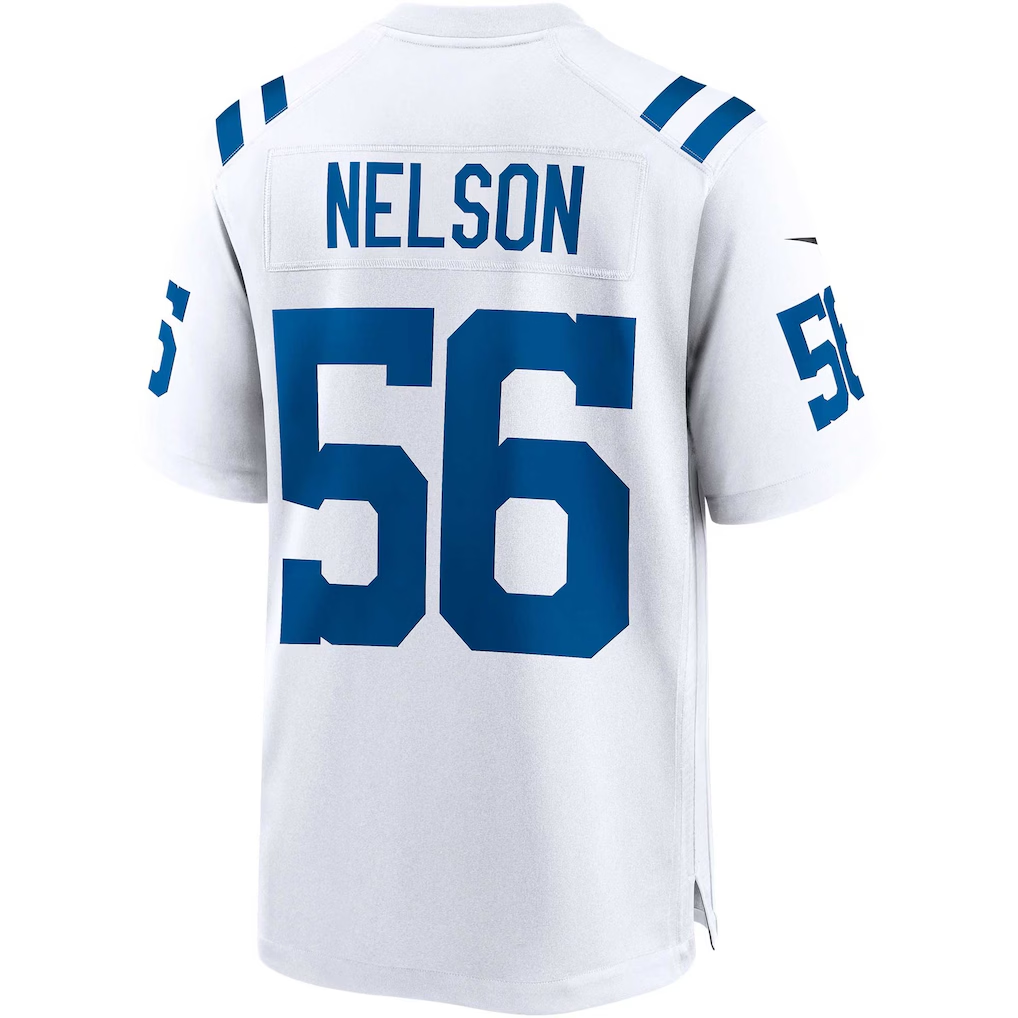 Friene IN.Colts #56 Quenton Nelson White Game Player Stitched Jerseys