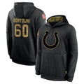 Friene IN.Colts #60 Tanor Bortolini Player Black Salute to Service Hoodies Limited Game Stitched Jerseys