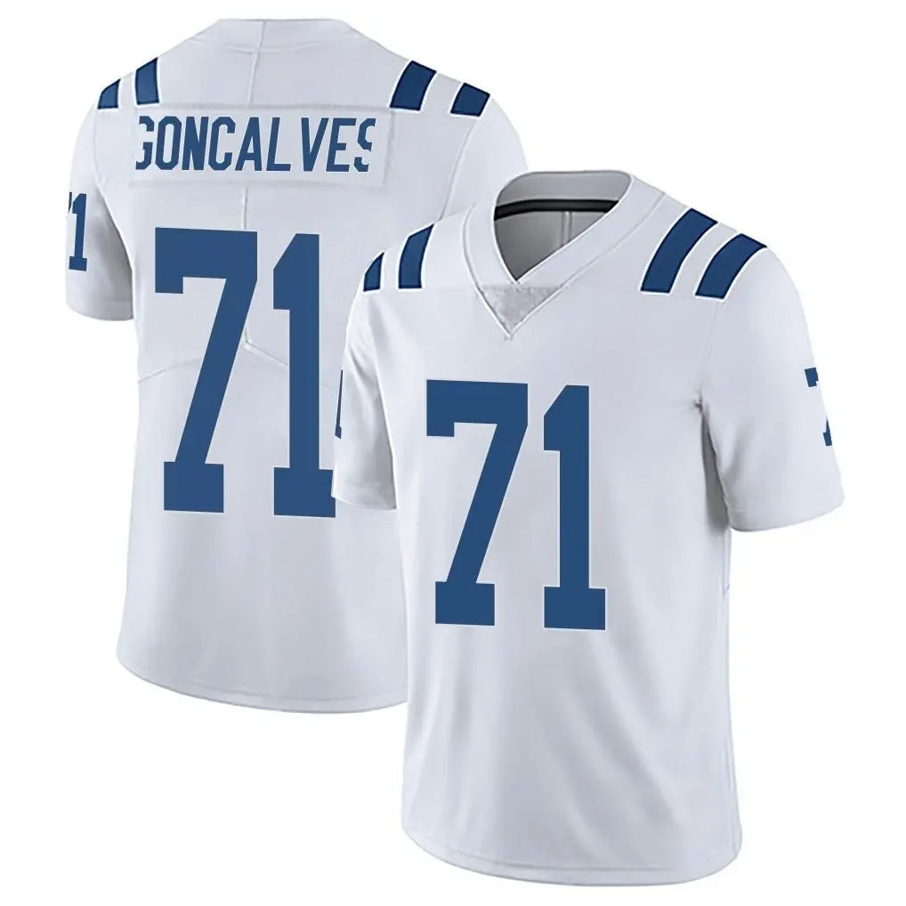 Friene IN.Colts #71 Matt Goncalves Player White Limited Vapor Untouchable Home Game Stitched Jerseys