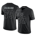 Friene IN.Colts #79 Bernhard Raimann Player Black Reflective Limited Game Stitched Jerseys