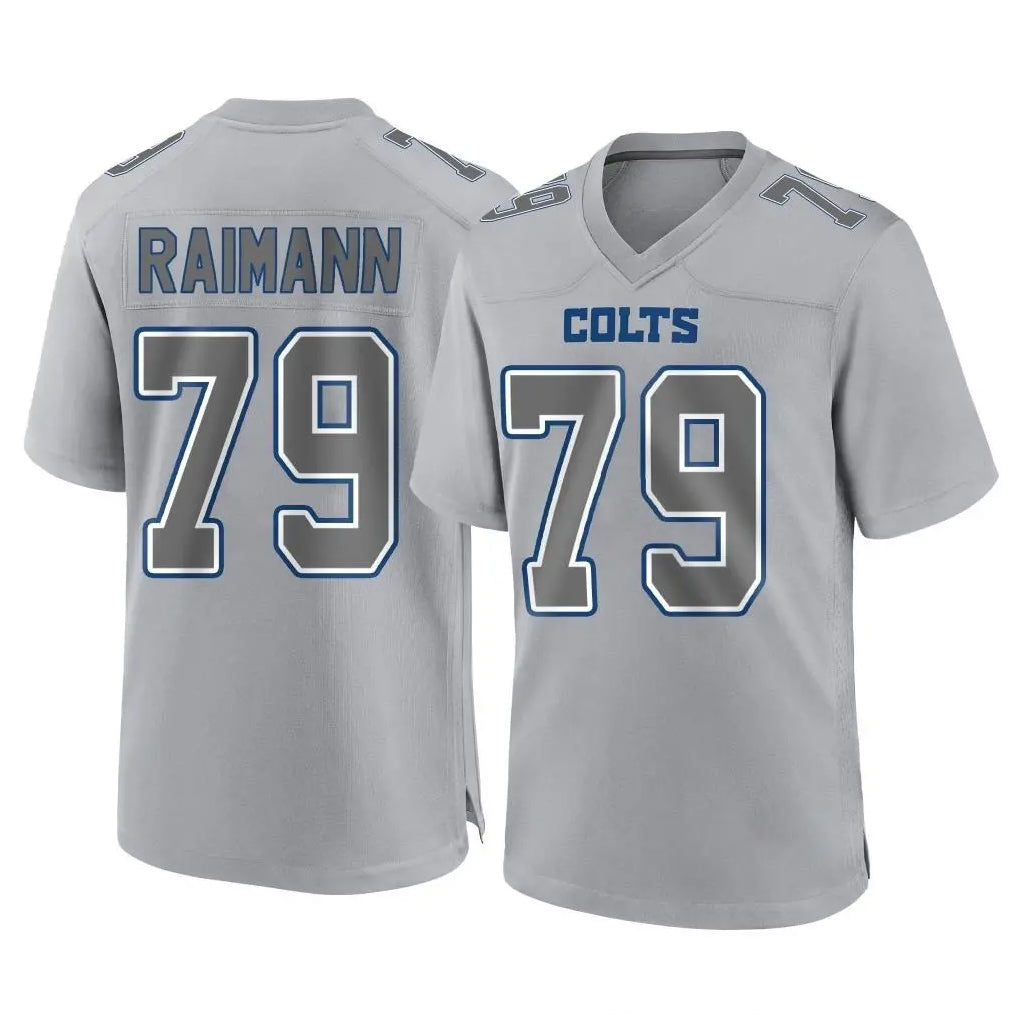 Friene IN.Colts #79 Bernhard Raimann Player Gray Atmosphere Fashion Home Game Stitched Jerseys