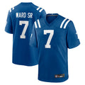 Friene IN.Colts #7 Charvarius Ward Sr. Player Royal Home Game Stitched Jerseys