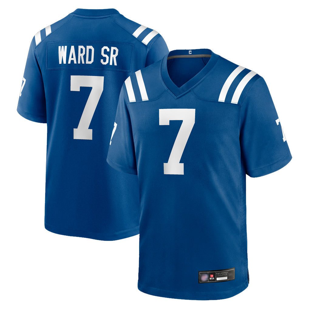 Friene IN.Colts #7 Charvarius Ward Sr. Player Royal Home Game Stitched Jerseys