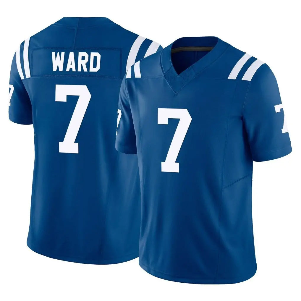 Friene IN.Colts #7 Charvarius Ward Sr. Player Royal Limited Vapor F.U.S.E. Home Game Stitched Jerseys