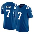 Friene IN.Colts #7 Charvarius Ward Sr. Player Royal Limited Vapor F.U.S.E. Home Game Stitched Jerseys