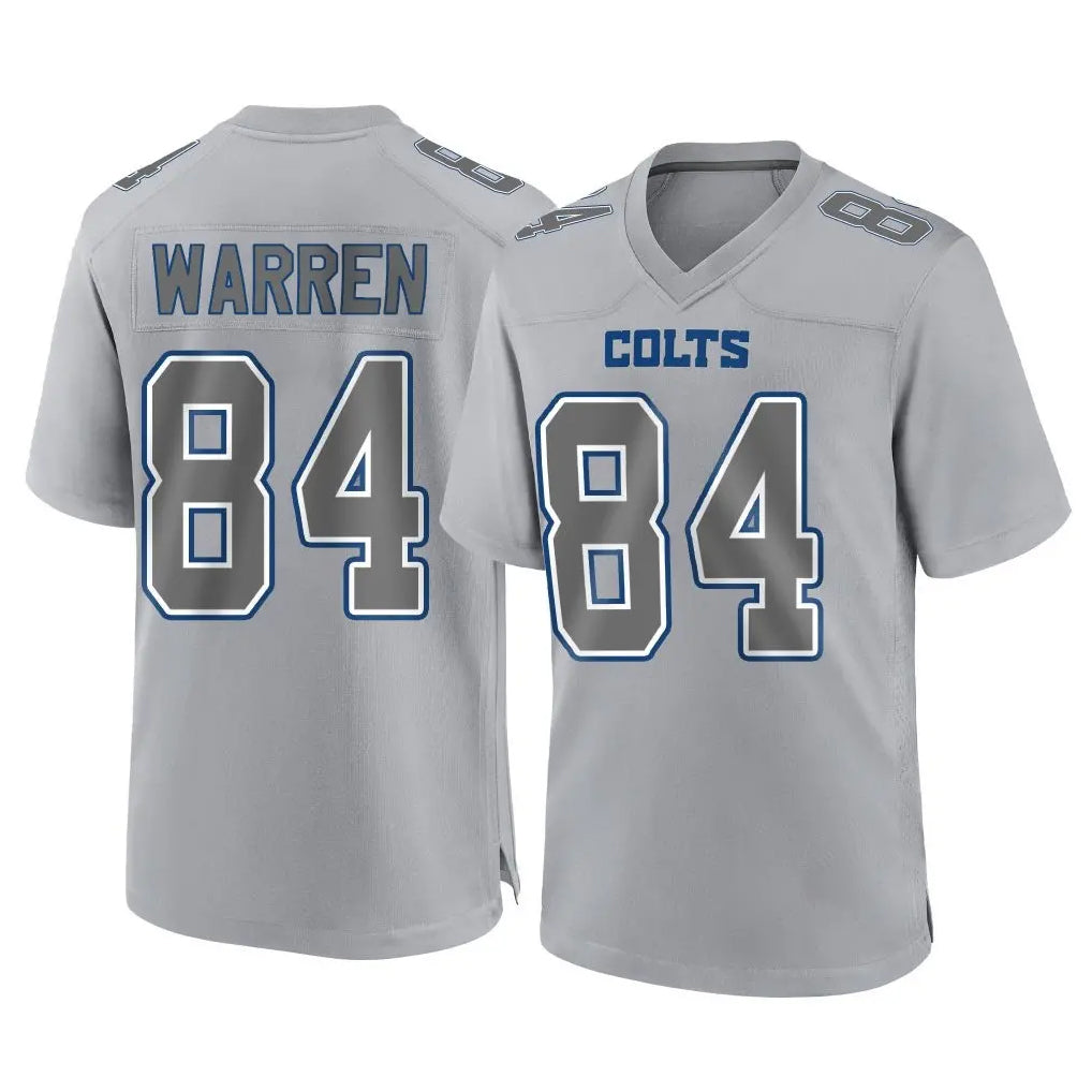Friene IN.Colts #84 Tyler Warren Player Gray Atmosphere Fashion Home Game Stitched Jerseys