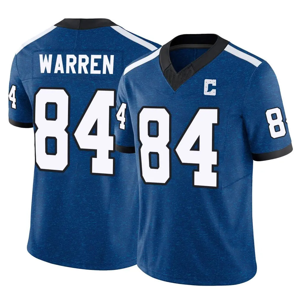 Friene IN.Colts #84 Tyler Warren Player Limited Indiana Nights Alternate Vapor F.U.S.E. Royal Stitched Jerseys