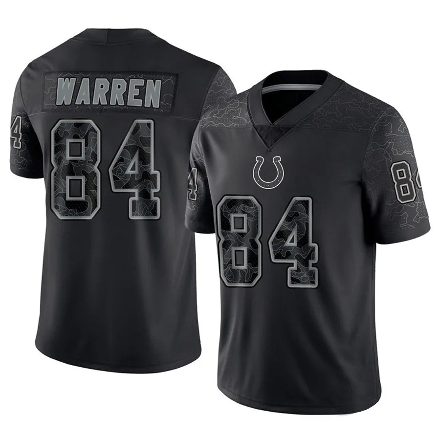 Friene IN.Colts #84 Tyler Warren Player RFLCTV Limited Black Stitched Jerseys