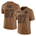 Friene IN.Colts #97 Laiatu Latu Player Brown Salute To Service Limited Stitched Jerseys