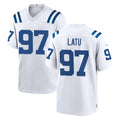 Friene IN.Colts #97 Laiatu Latu Player White Home Game Stitched Jerseys