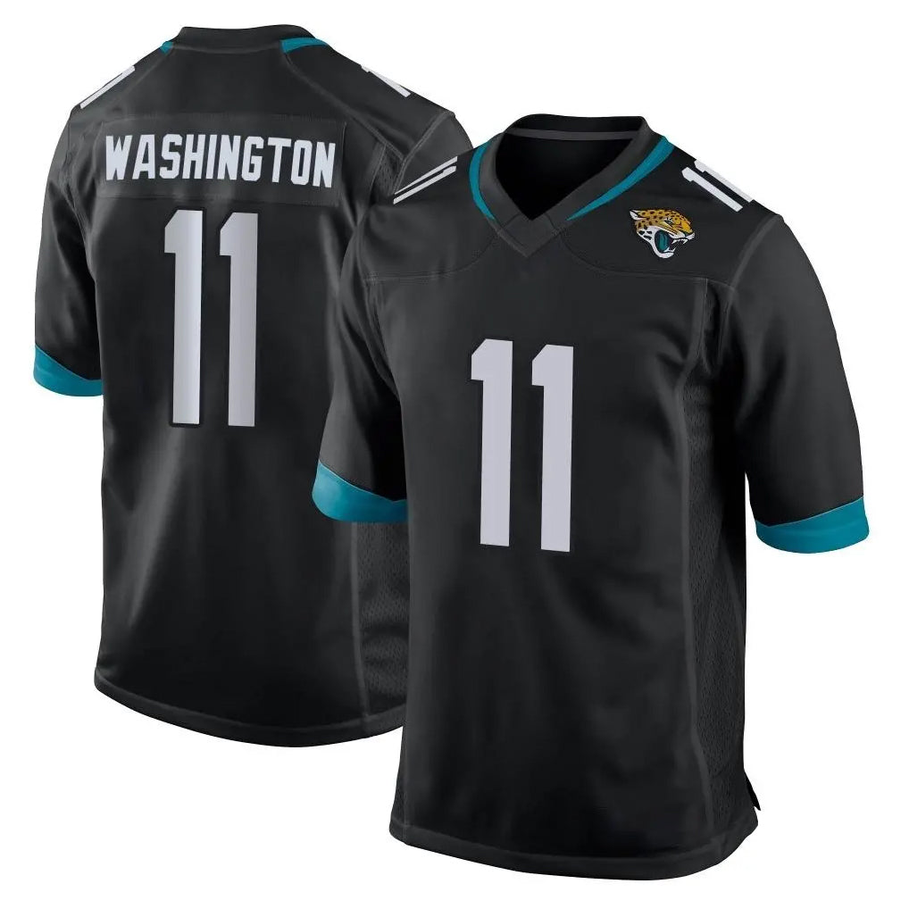 Friene J.Jaguars #11 Parker Washington Player Black Home Game Stitched Jerseys