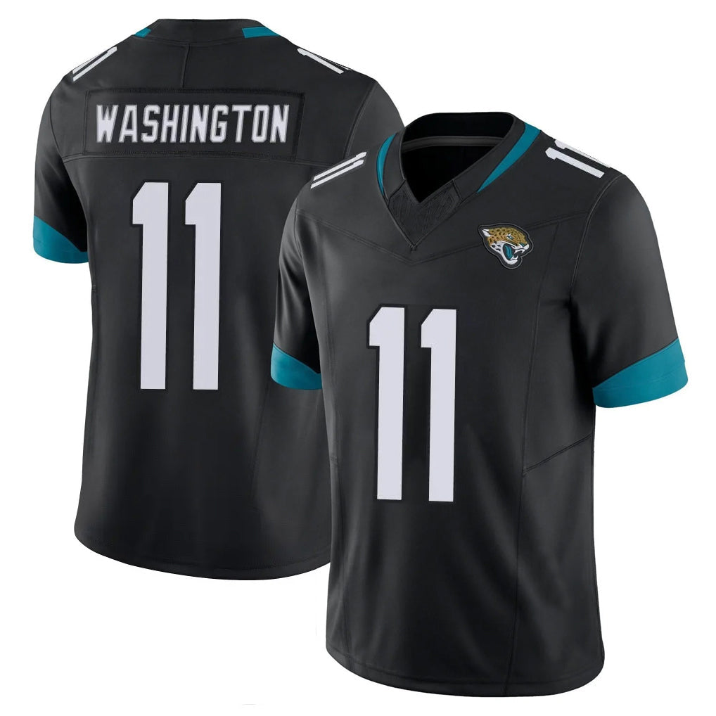 Friene J.Jaguars #11 Parker Washington Player Black Vapor F.U.S.E. Limited Home Game Stitched Jerseys
