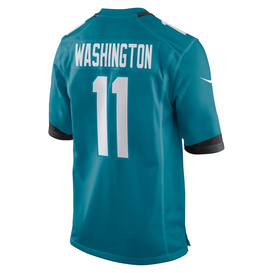 Friene J.Jaguars #11 Parker Washington Player Teal Home Game Stitched Jerseys