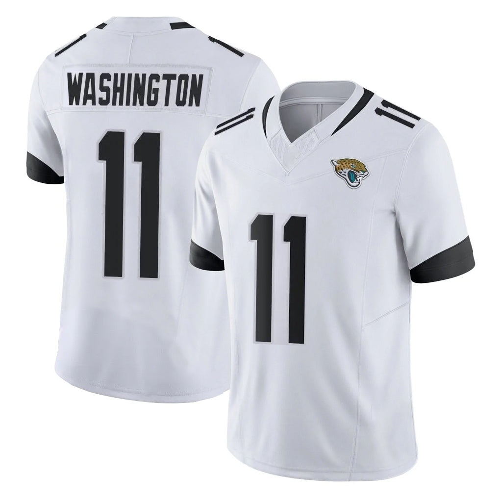 Friene J.Jaguars #11 Parker Washington Player White Vapor F.U.S.E. Limited Home Game Stitched Jerseys