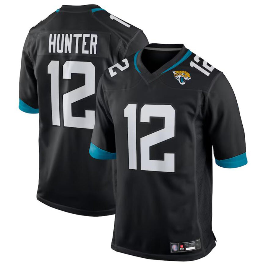 Friene J.Jaguars #12 Travis Hunter Player Black Replica Game Stitched Jerseys