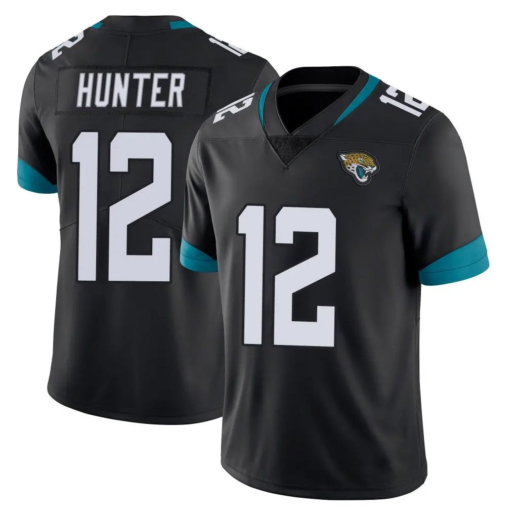 Friene J.Jaguars #12 Travis Hunter Player Black Vapor Untouchable Limited Home Game Stitched Jerseys