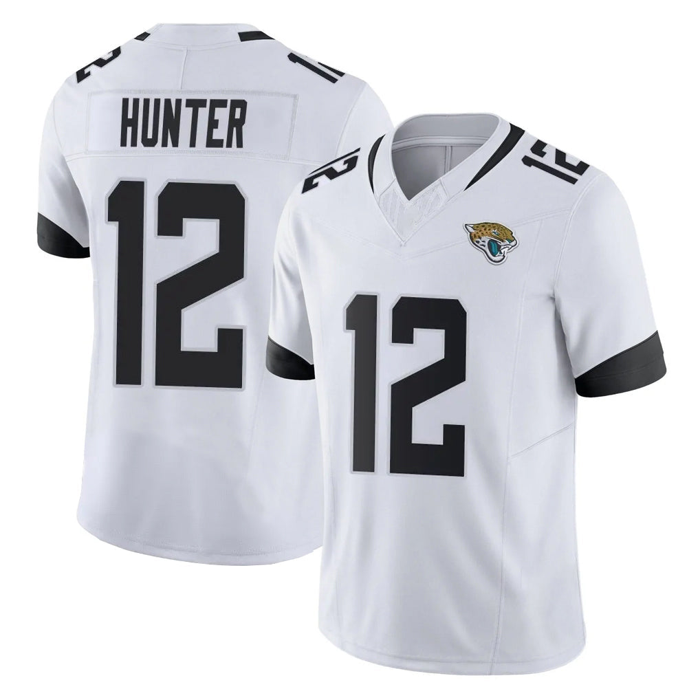 Friene J.Jaguars #12 Travis Hunter Player White Vapor F.U.S.E. Limited Home Game Stitched Jerseys