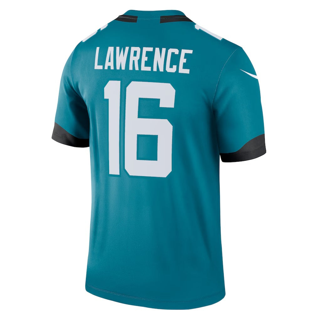 Friene J.Jaguars #16 Trevor Lawrence Teal Legend Player Performance Top Stitched Jerseys
