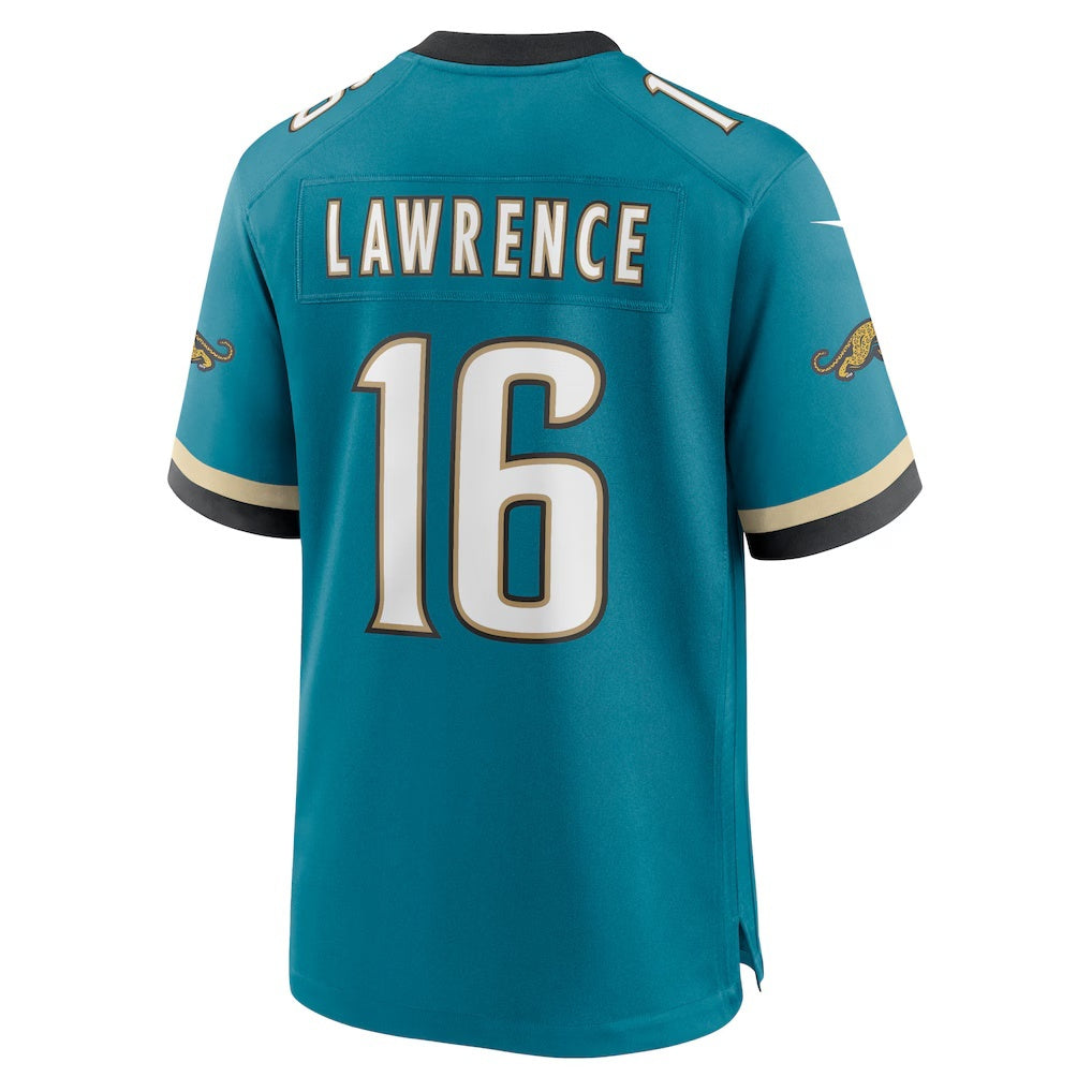 Friene J.Jaguars #16 Trevor Lawrence Teal Prowler Throwback Player Game Stitched Jerseys