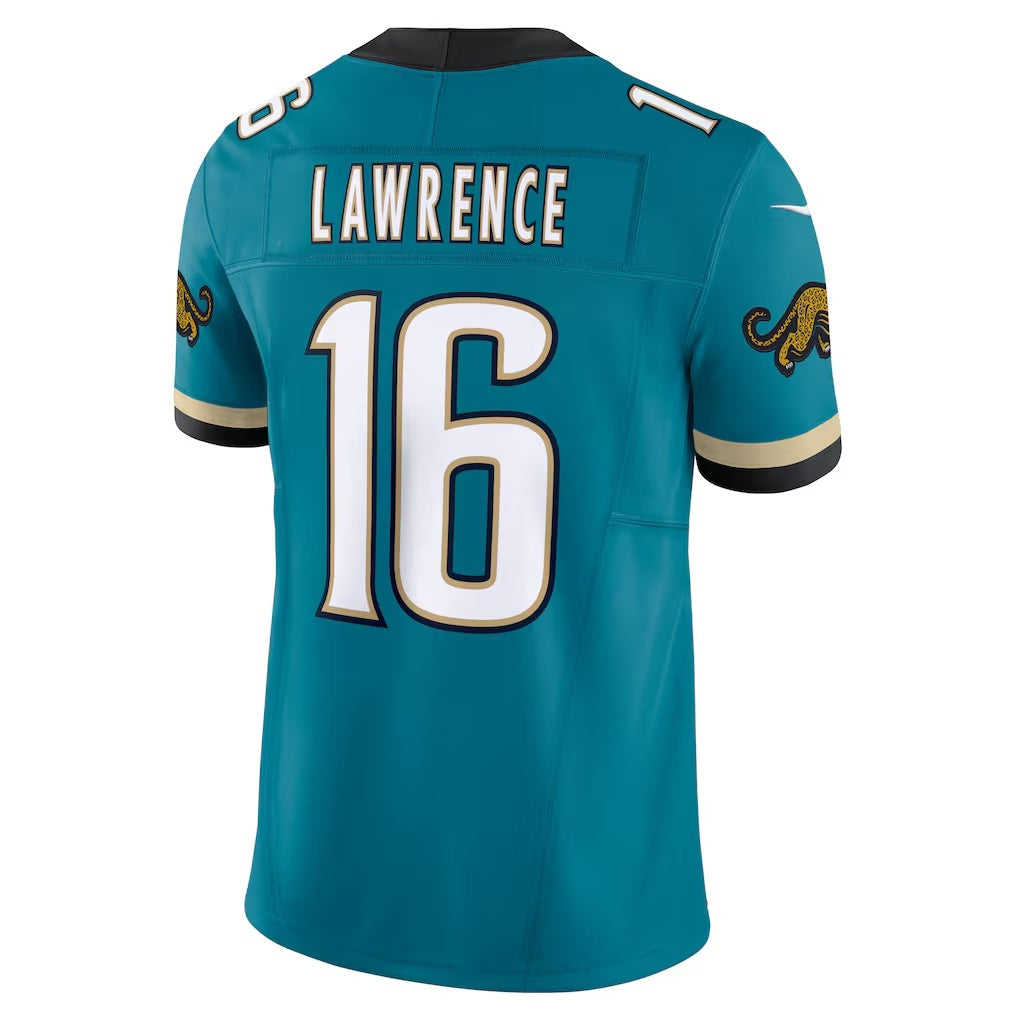 Friene J.Jaguars #16 Trevor Lawrence Teal Prowler Throwback Vapor F.U.S.E. Limited Stitched Jerseys