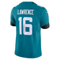 Friene J.Jaguars #16 Trevor Lawrence Teal Vapor F.U.S.E. Limited Stitched Jerseys