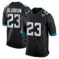 Friene J.Jaguars #23 Foyesade Oluokun Player Black Home Game Stitched Jerseys