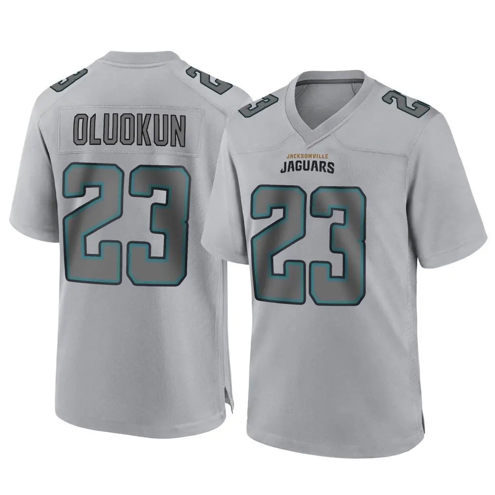 Friene J.Jaguars #23 Foyesade Oluokun Player Gray Atmosphere Fashion Home Game Stitched Jerseys