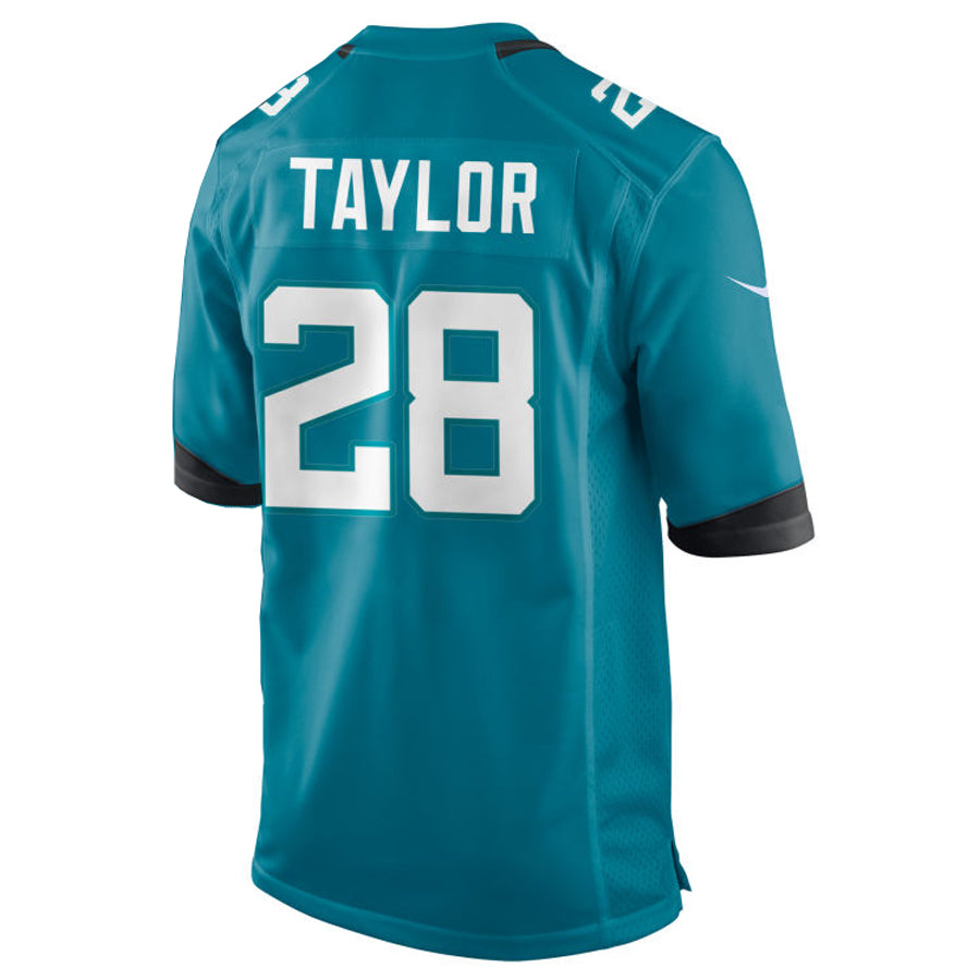 Friene J.Jaguars #28 Fred Taylor Player Teal Home Game Stitched Jerseys
