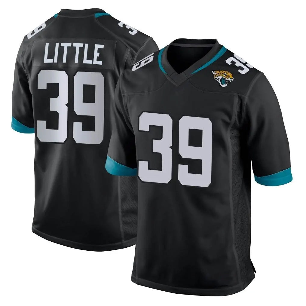 Friene J.Jaguars #39 Cam Little Player Black Home Game Stitched Jerseys