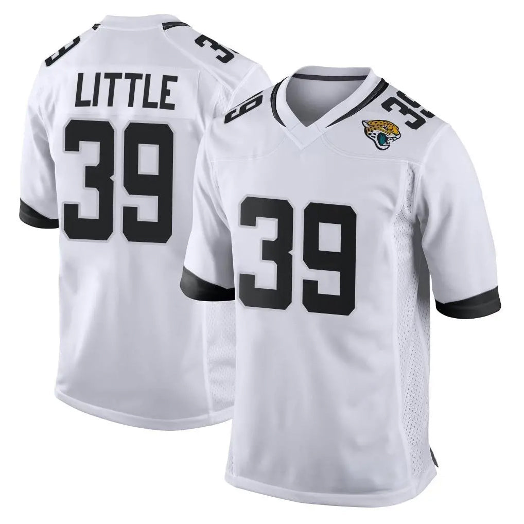 Friene J.Jaguars #39 Cam Little Player White Home Game Stitched Jerseys