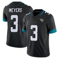 Friene J.Jaguars #3 Jakobi Meyers Player Black Vapor F.U.S.E. Limited Home Game Stitched Jerseys